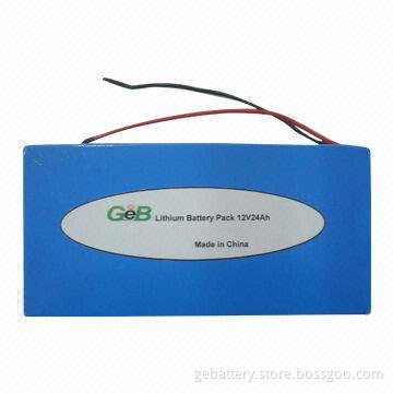 12V/24Ah LiFeO4 Battery Pack, Environment Protection